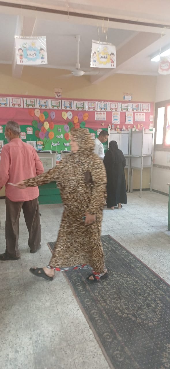 توافد الناخبين بعد انتهاء ساعة الراحة فى لجان إمبابة (2)