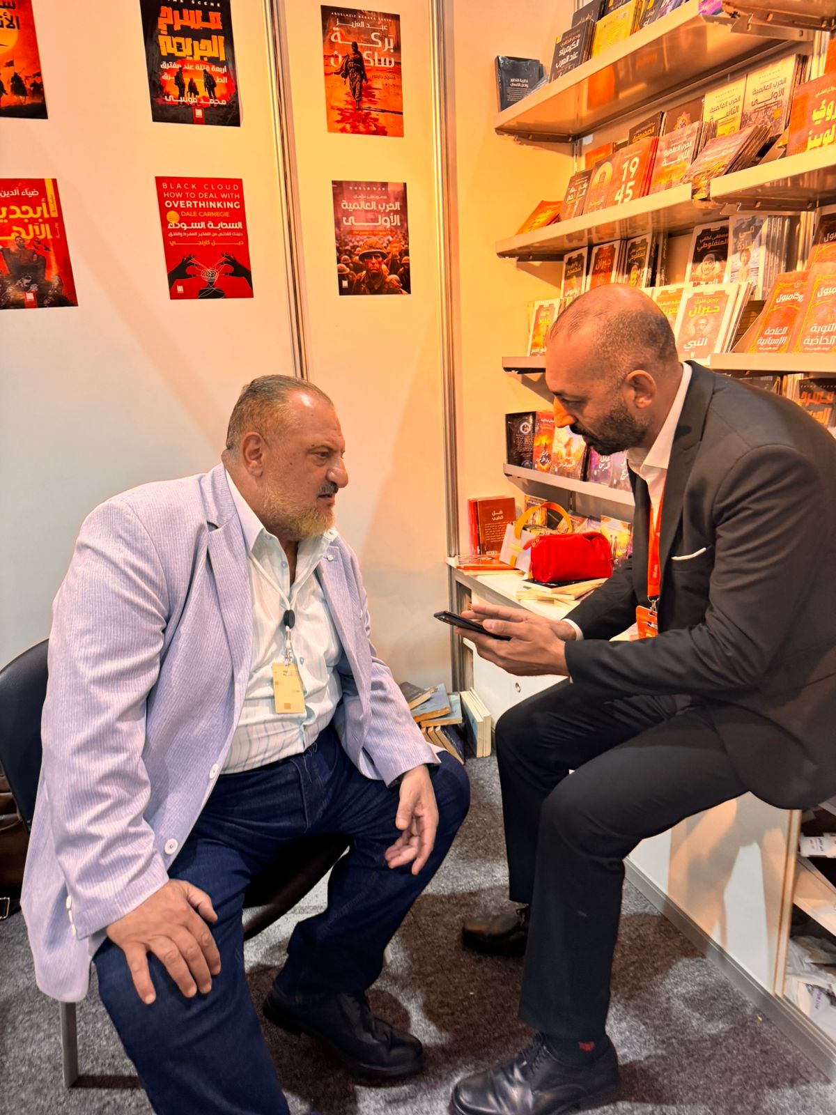 الفنان خالد الصاوى مع أحمد منصور