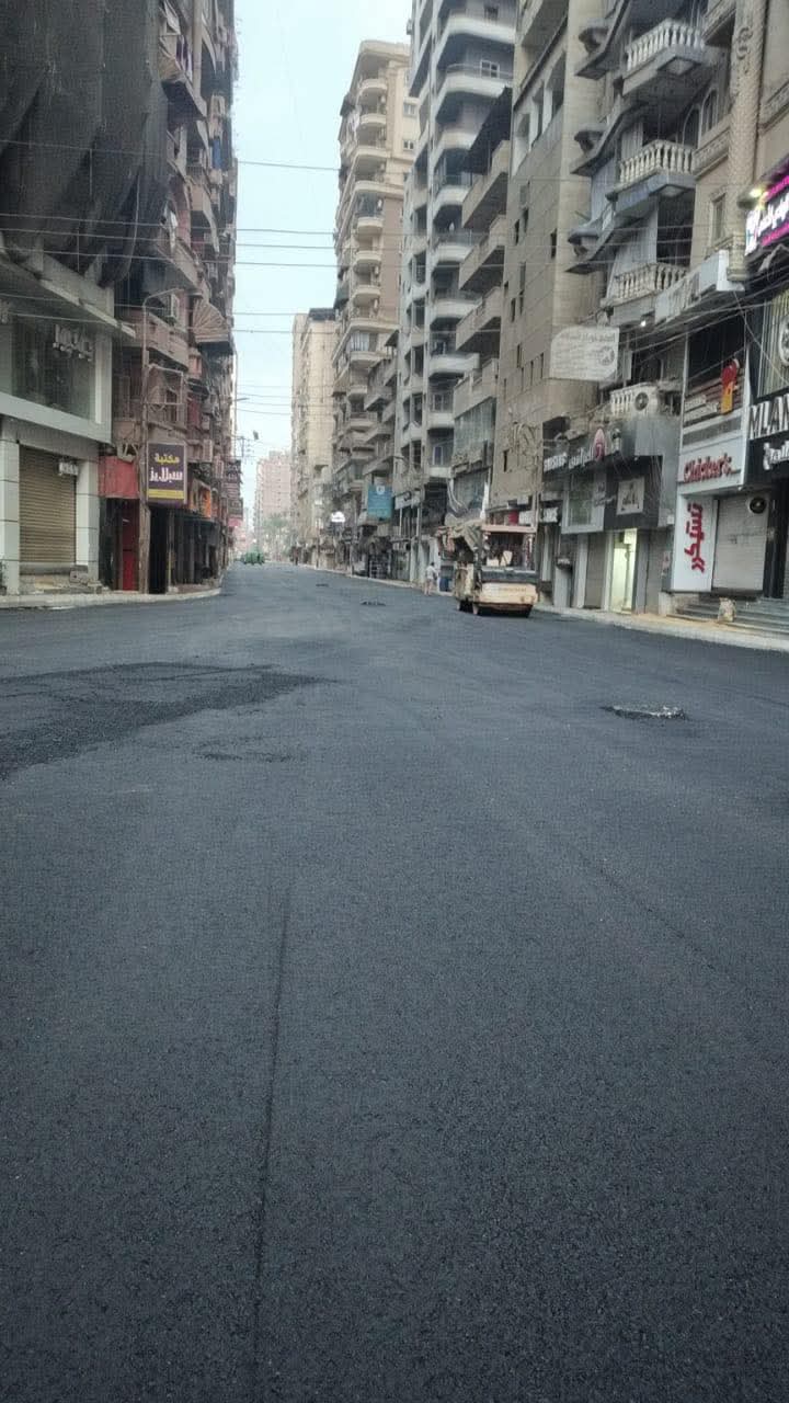 مشروعات الرصف بالمحلة