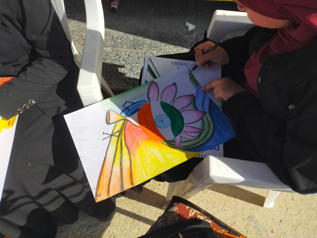 رسمه متميزة لطالبه