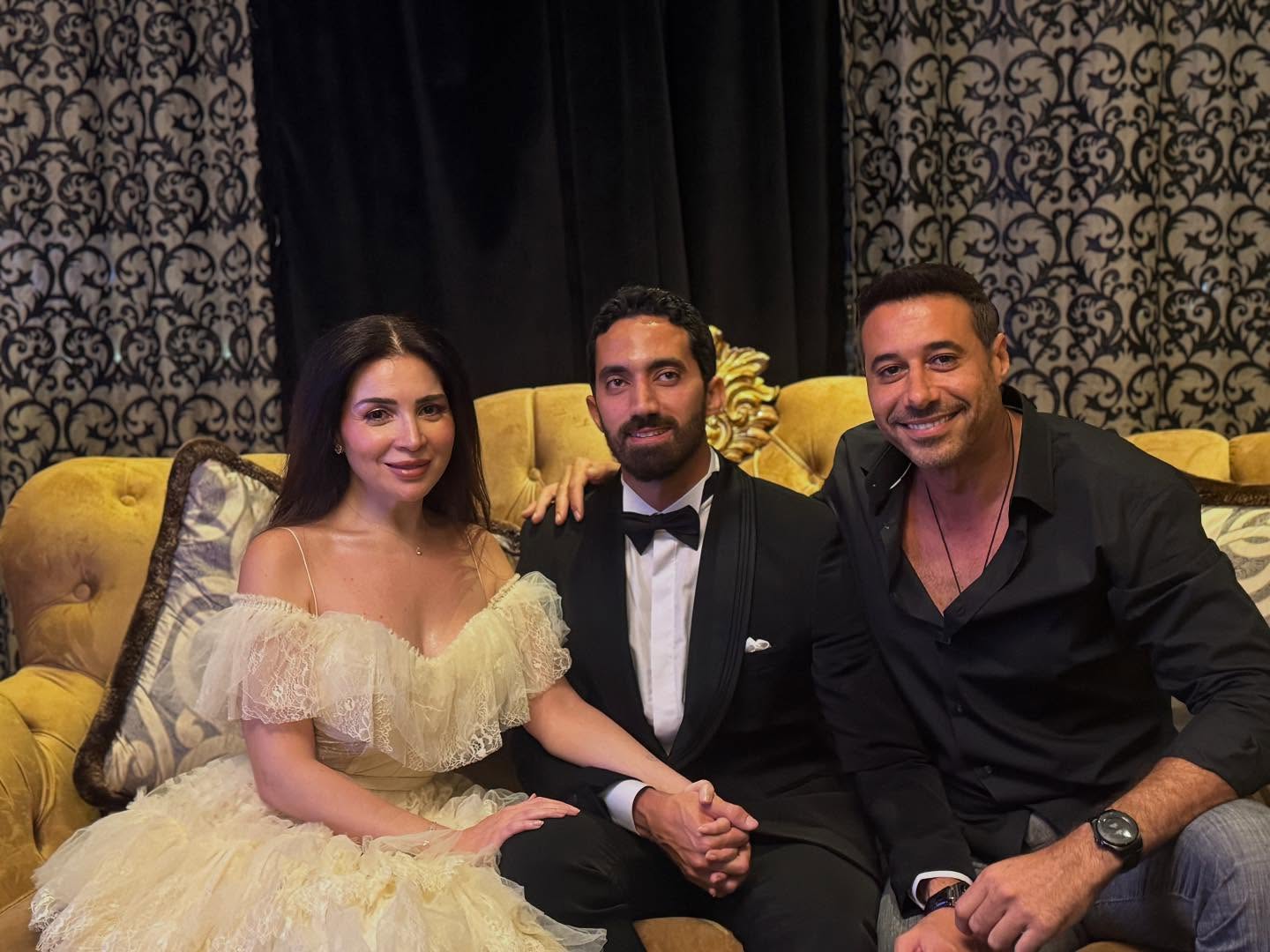 أحمد السعدني ومي عز الدين من عقد قرانها