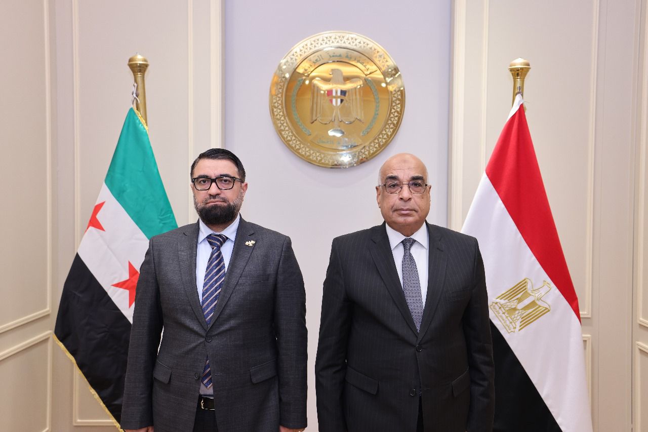 وزير العدل المصرى ونظيره السوري