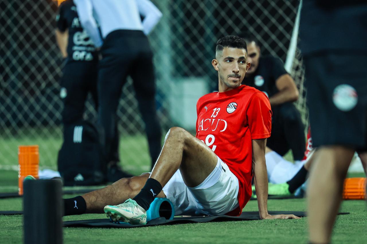 مران منتخب مصر الأول استعدادا لمواجهة أوزباكستان (1)