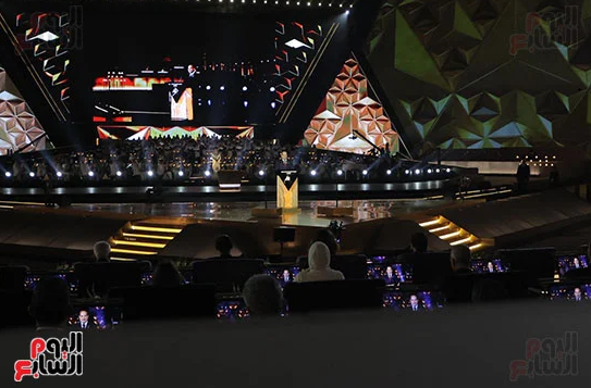 الرئيس عبد الفتاح السيسى فى حفل افتتاح المتحف المصرى الكبير