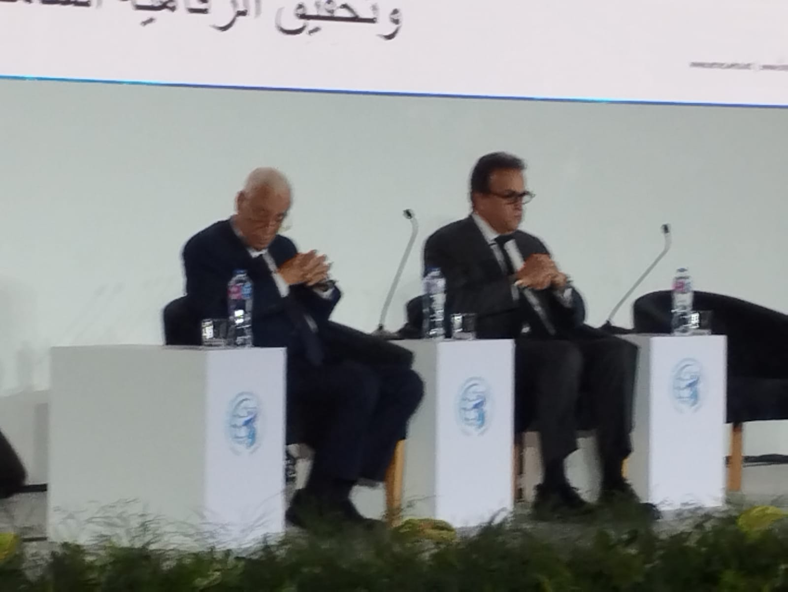 وزير الصحة والسكان والدكتور حسام موافى