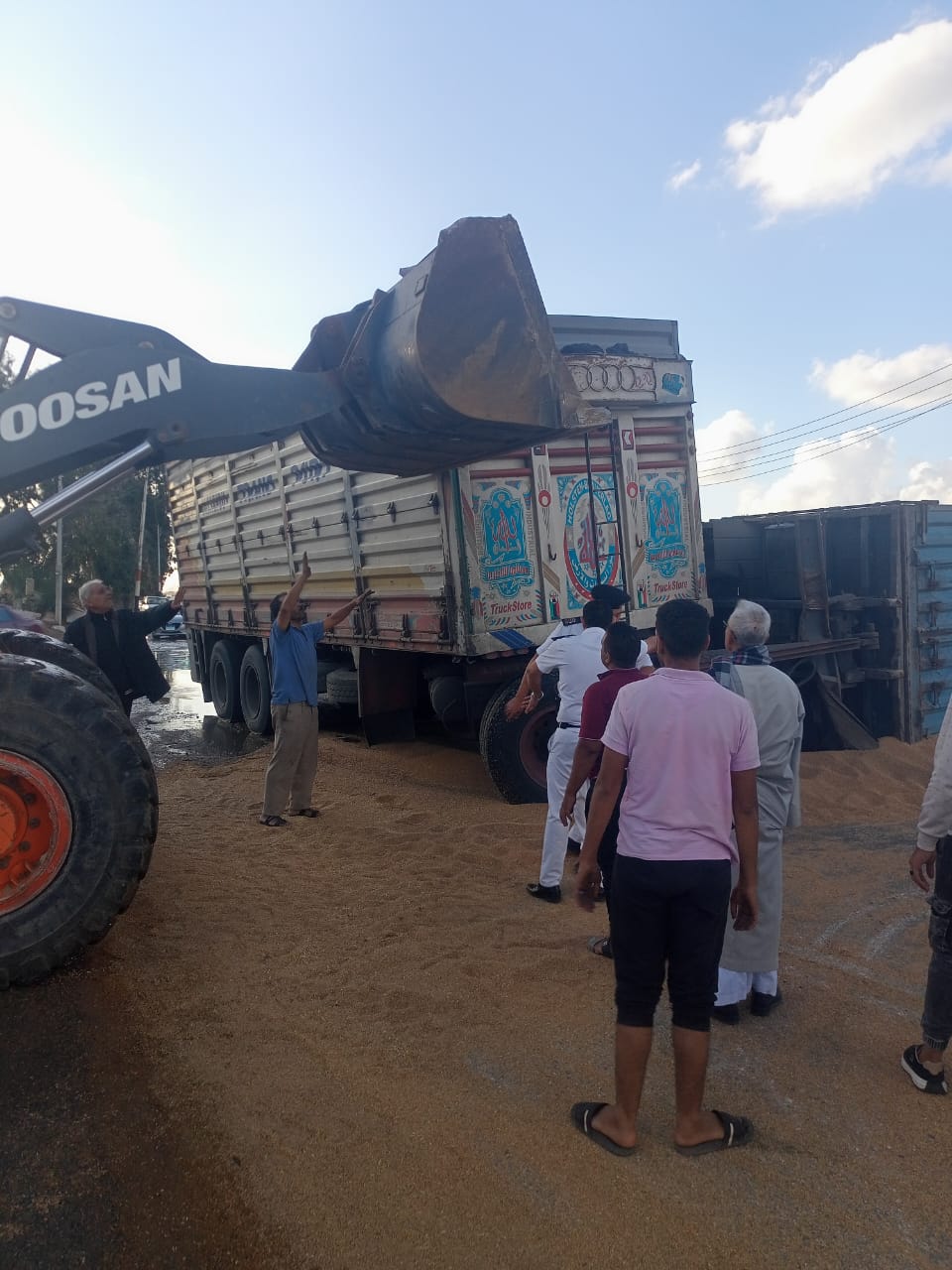 الإنتهاء من رفع السيارة