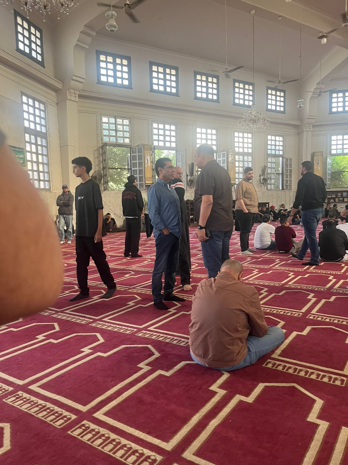 طارق قنديل في جنازة محمد صبري