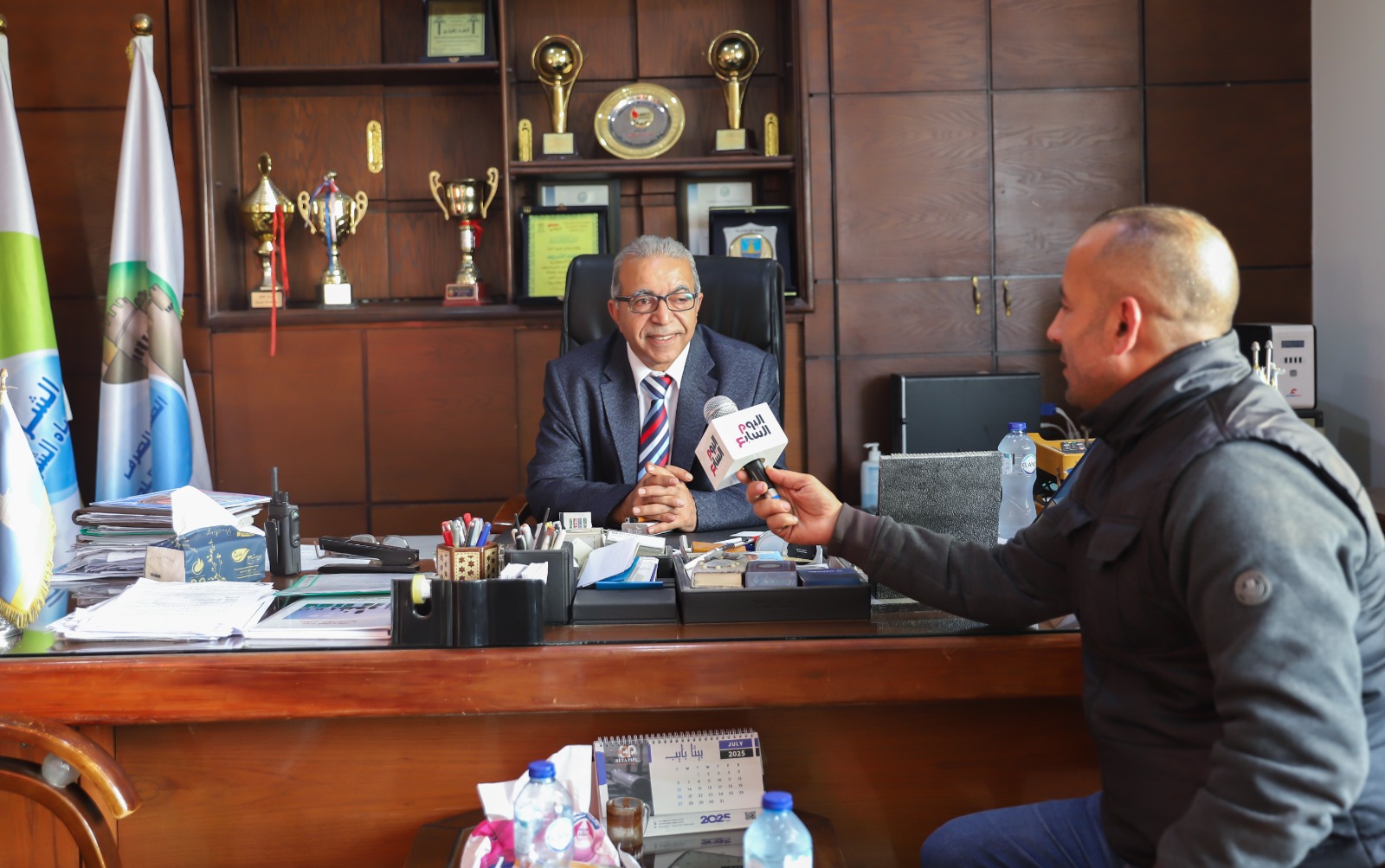 رئيس شركة الصرف الصحي في لقاء مع اليوم السابع