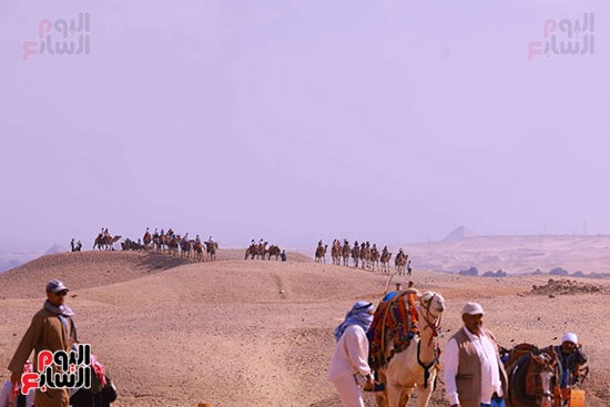 جولة بالجمال فى الأهرامات