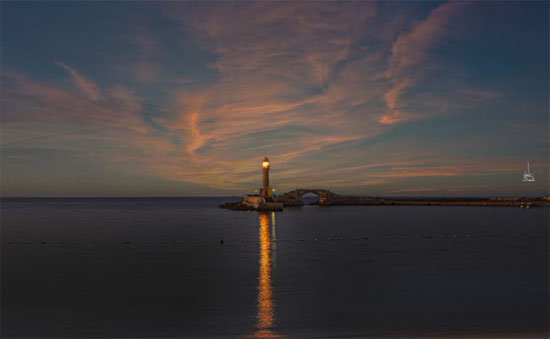 مشهد بديع لفنار تاريخي بالاسكندرية