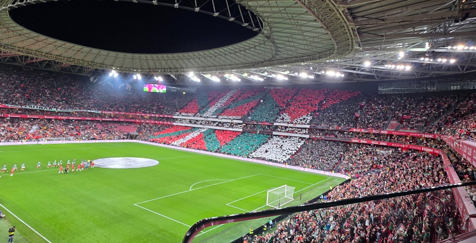 أعلام فلسطين في المدرجات اليوم