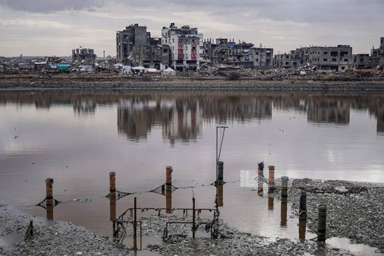 أمطار غزيرة على غزة