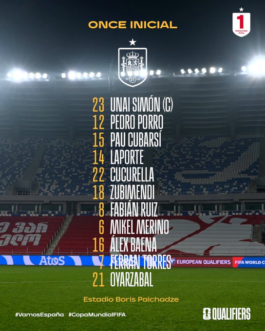 تشكيل منتخب إسبانيا