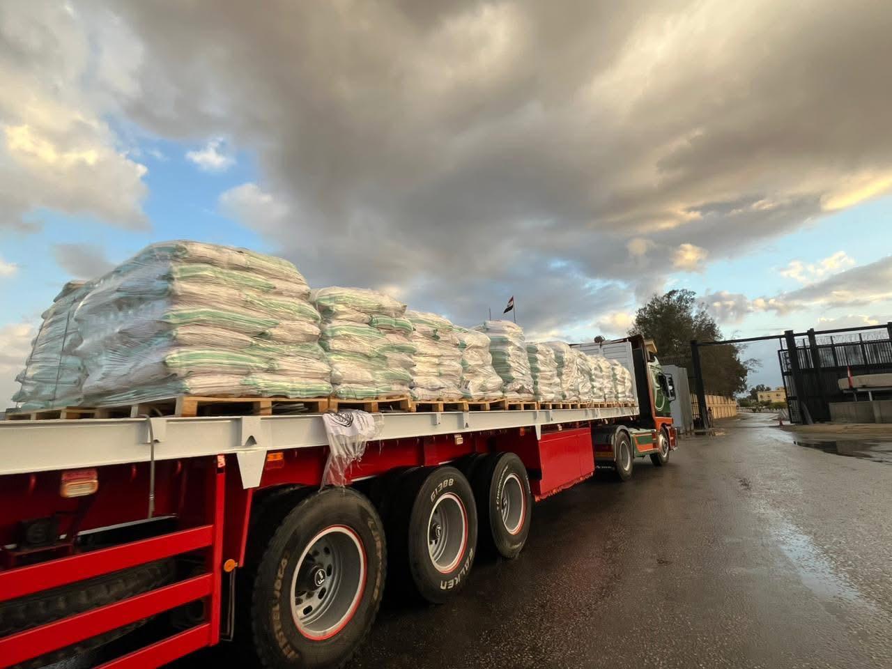 المساعدات إلى غزة