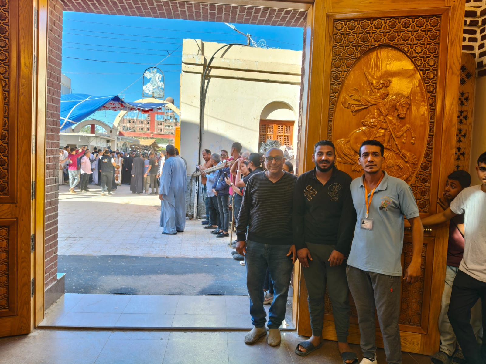 جانب من ختام احتفالات دير مارجرس بجبل الرزيقات