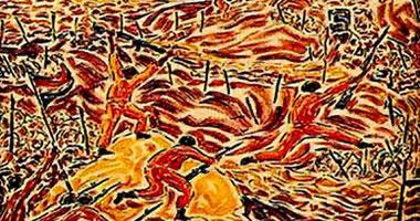 إحدى لوحات إنجي أفلاطون إحدى لوحات إنجي أفلاطون