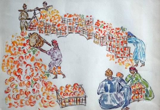 لوحة من أعمال إنجي أفلاطون لوحة من أعمال إنجي أفلاطون