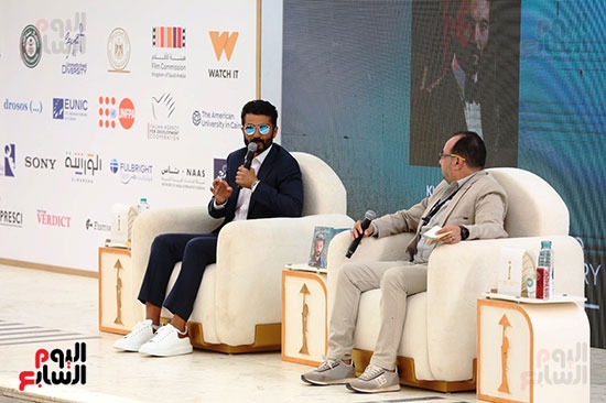 ندوة تكريم خالد النبوي بمهرجان القاهرة السينمائي