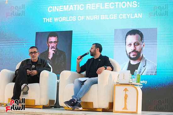 المخرج التركي نوري بيلجي جيلان  مع الناقد أحمد شوقي