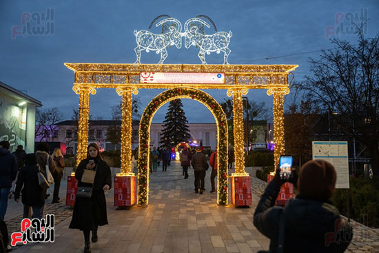 أشواء ومجسمات احتفال بالعام الجديد