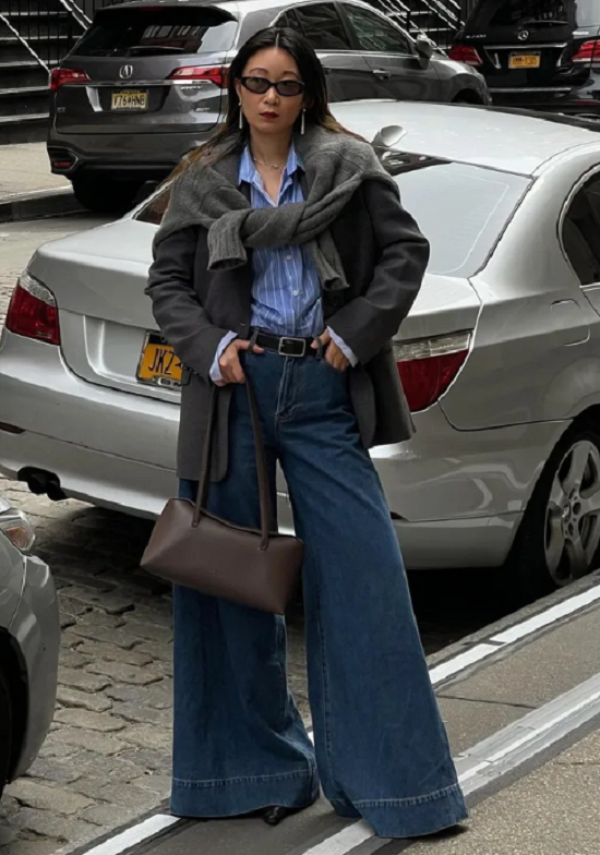 بنطلون واسع الساق