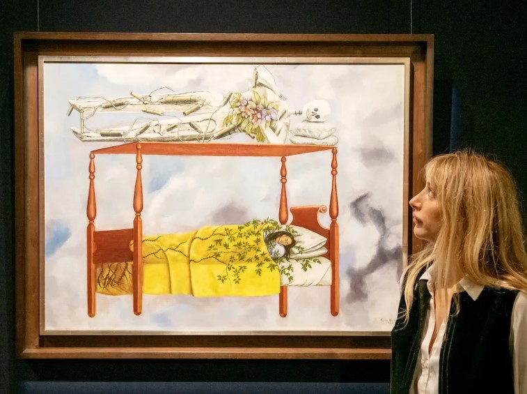 لوحة للفنانة فريدا كاهلو لوحة للفنانة فريدا كاهلو