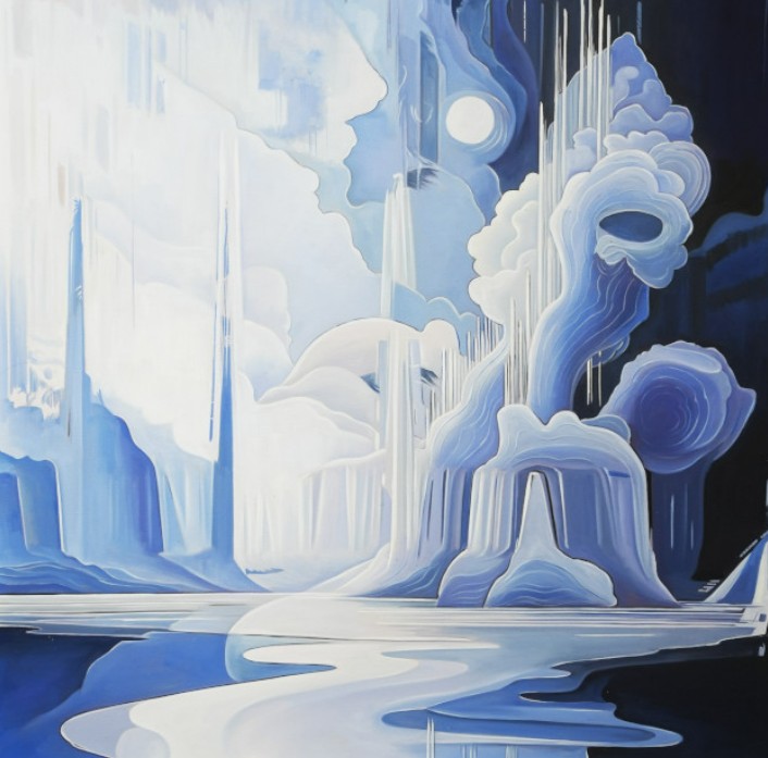 احدى لوحات الفنان المكسيكي