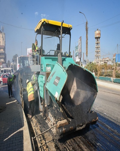 اعمال الرصف بالمشروع