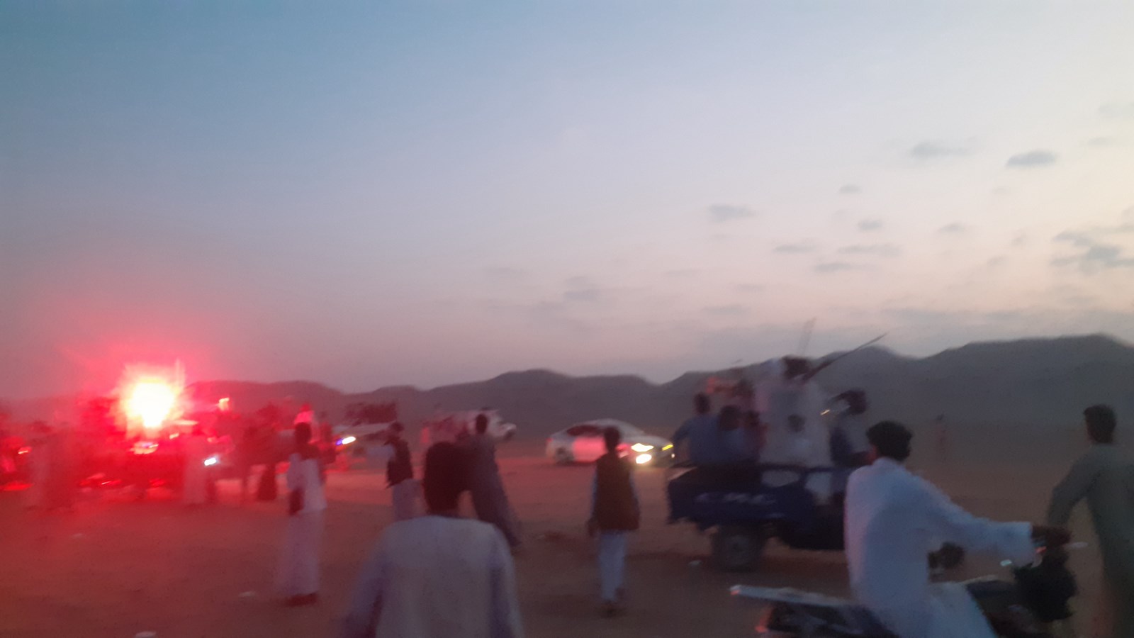 بالألعاب النارية في نهاية المرماح