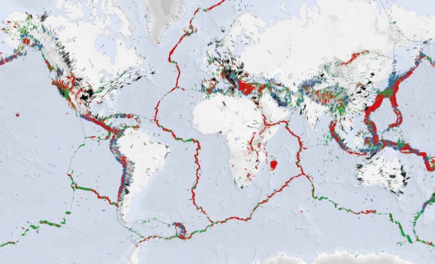 خريطة زلزالية