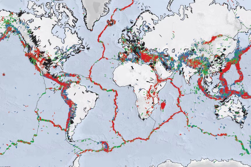 خريطة زلازل