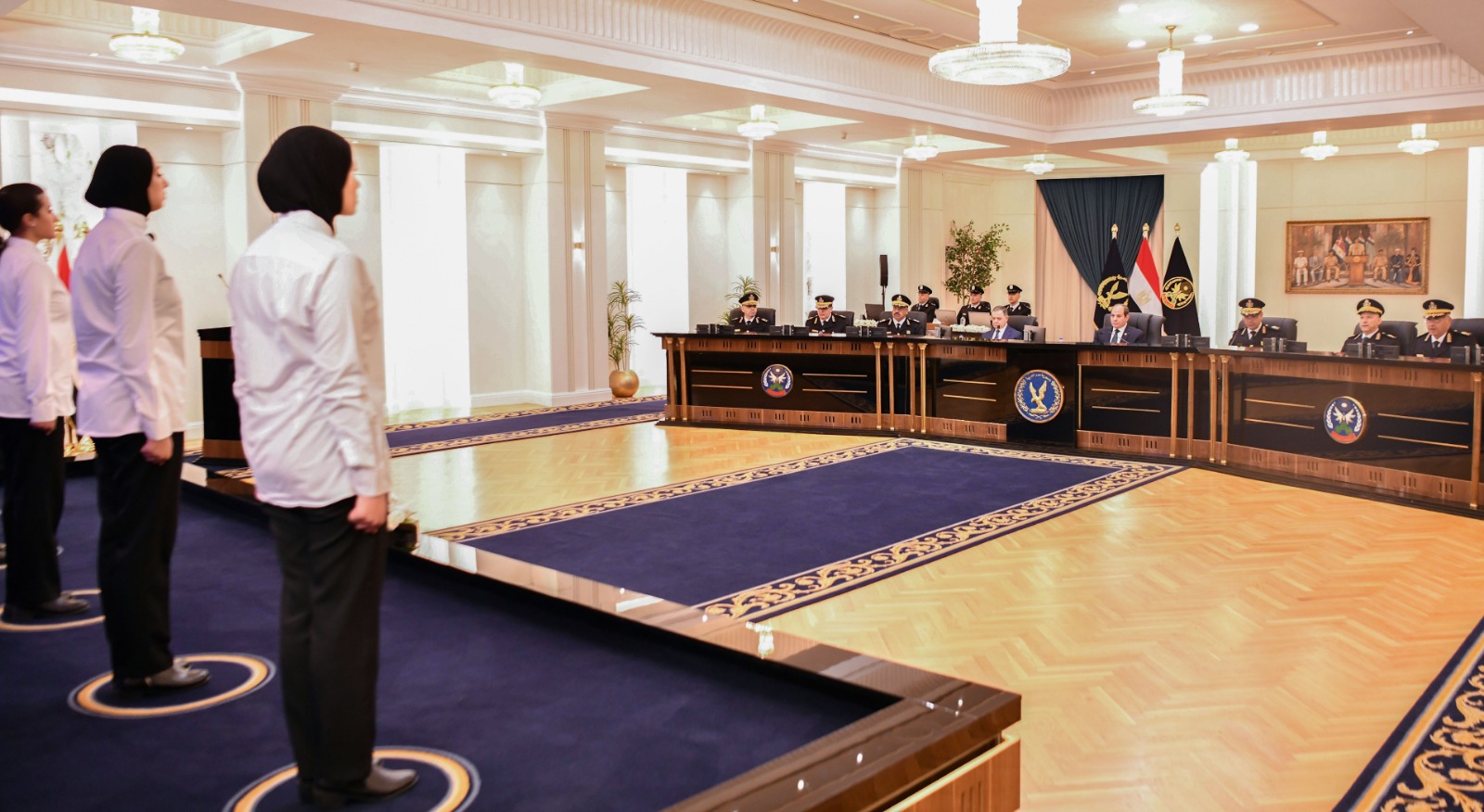 الرئيس السيسى يزور أكاديمية الشرطة ويتابع اختبارات كشف الهيئة للطلبة (1)