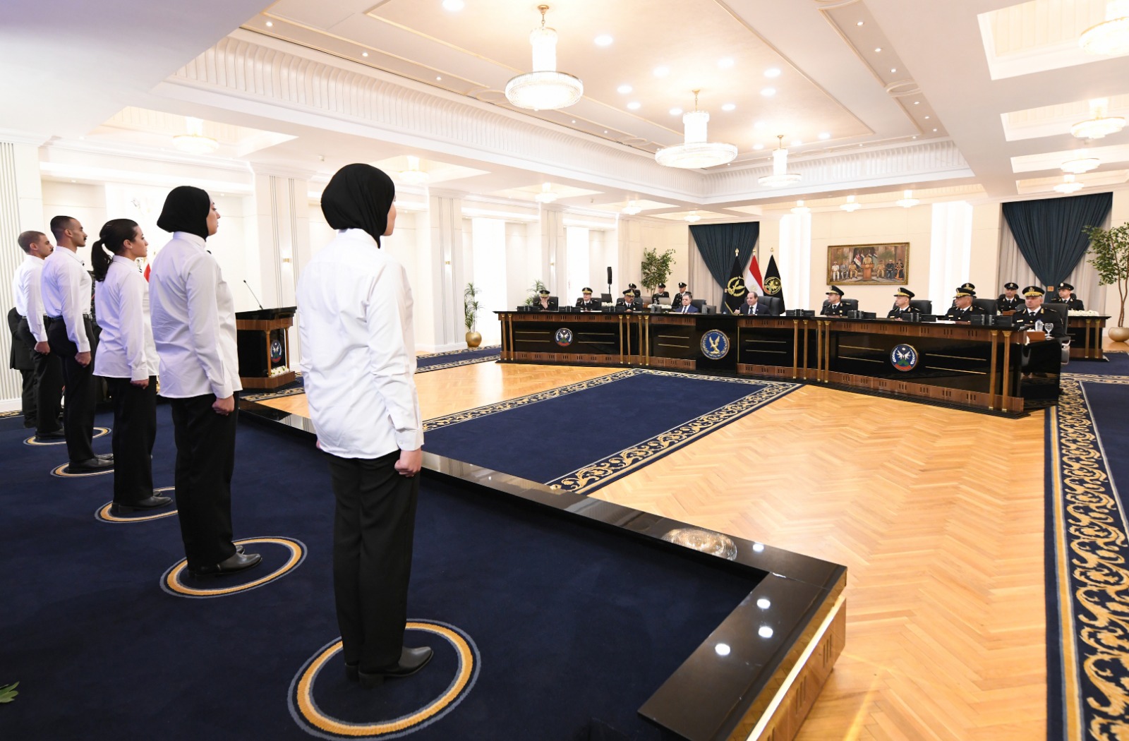 الرئيس السيسى يزور أكاديمية الشرطة ويتابع اختبارات كشف الهيئة للطلبة (4)