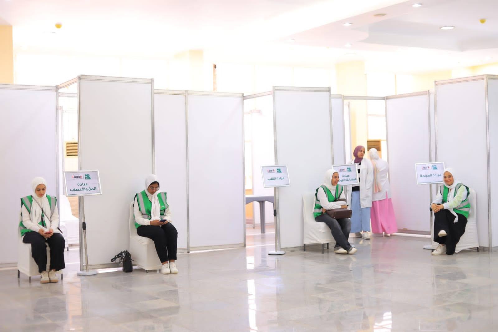 تجهيزات القافلة الطبية الكبرى لذوي الهمم في نادي سيتى كلوب