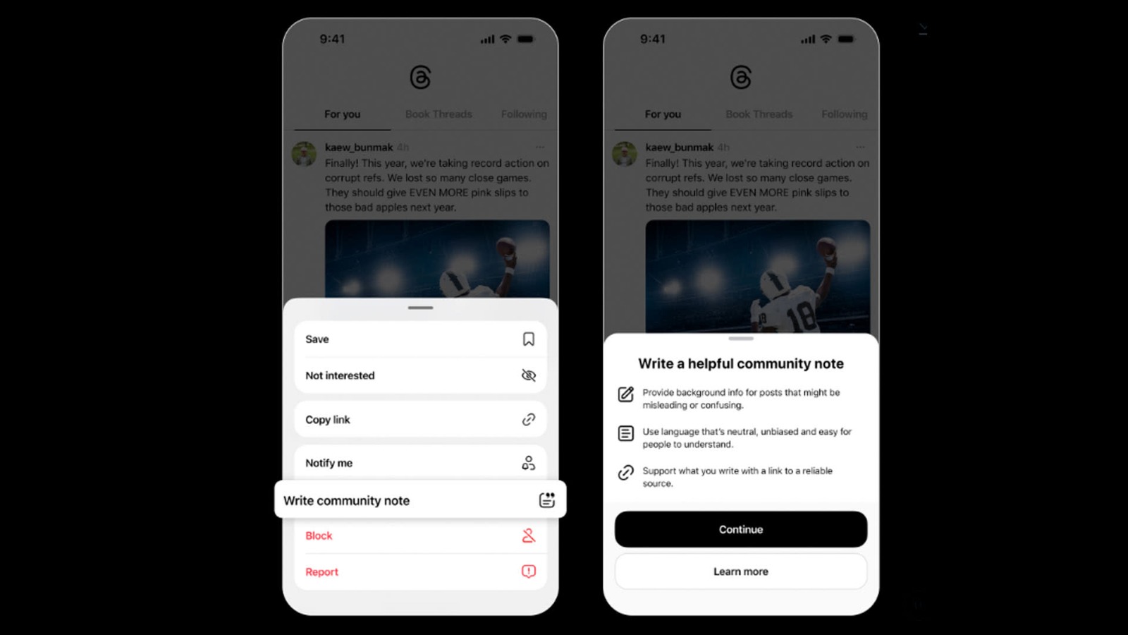 ميتا وملاحظت المجتمع