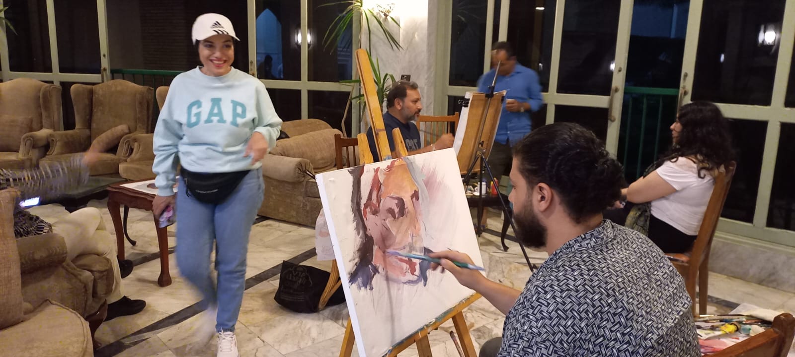 إحدى أعمال ملتقى جمصة للفنون