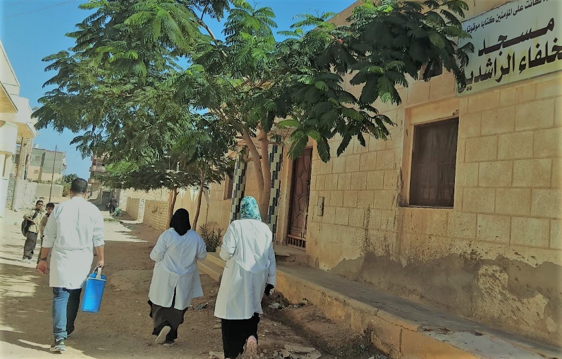 الطب البيطري بمطروح يحصن الكلاب الضالة