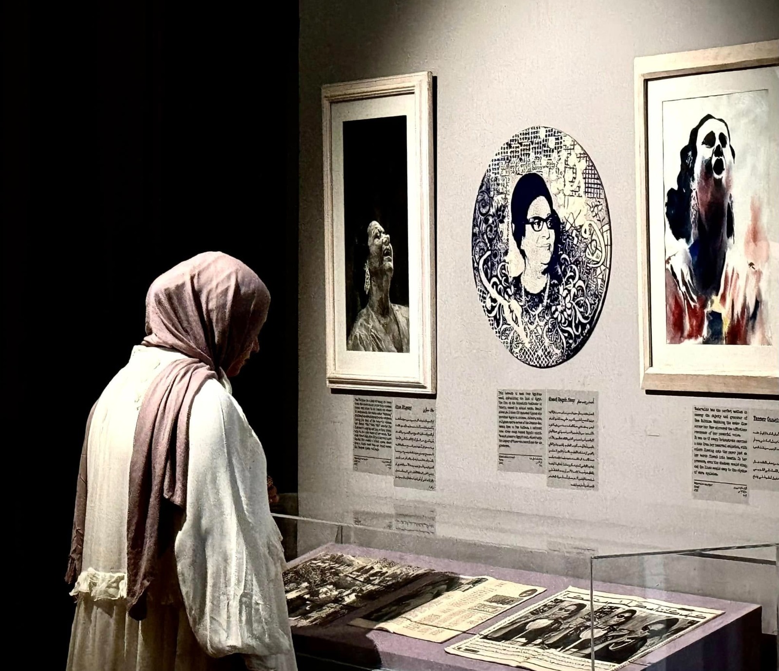 بعض أعمال معرض صوت مصر