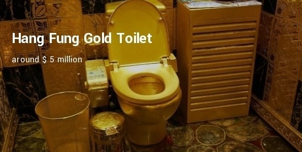 مرحاض ذهبى مرحاض ذهبى