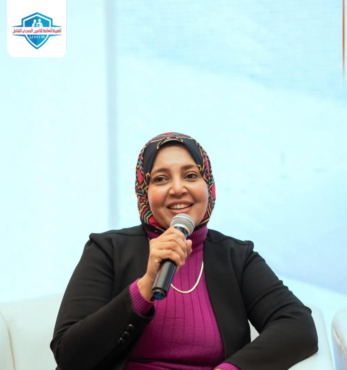 الدكتورة رحاب على عبد الوهاب مدير فرع هيئة التأمين الصحى الشامل بالأقصر