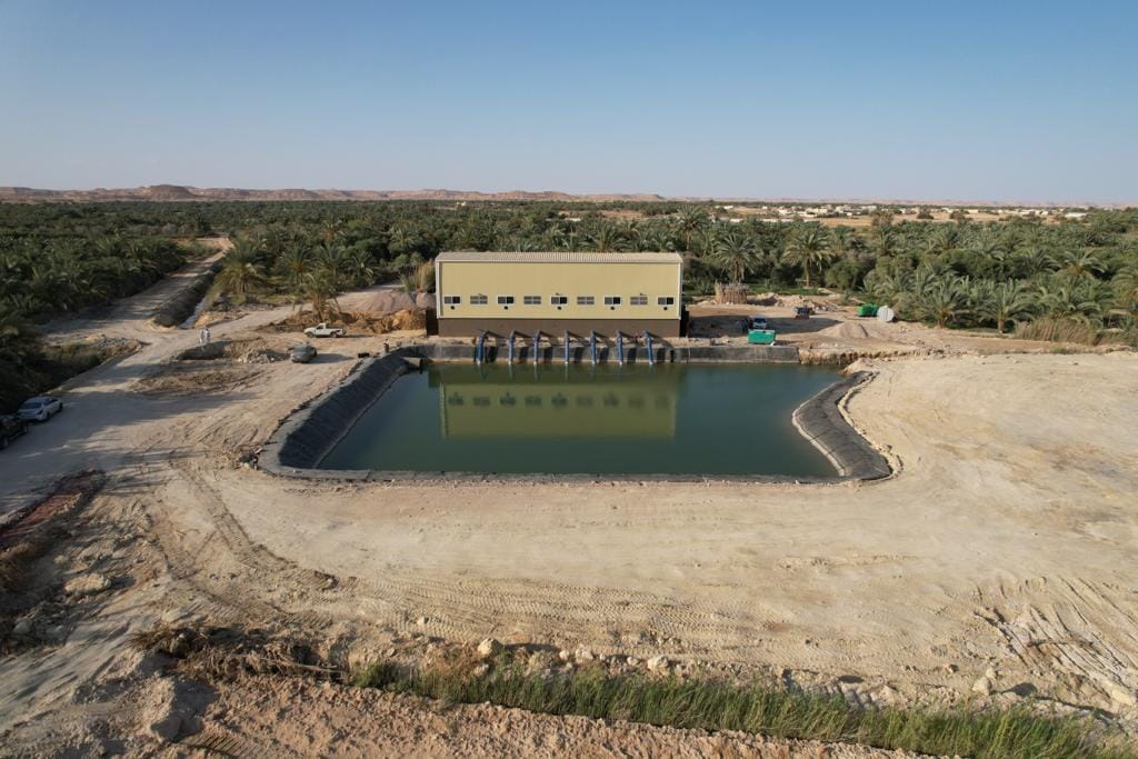 محطة رفع الصرف الزراعي في سيوة