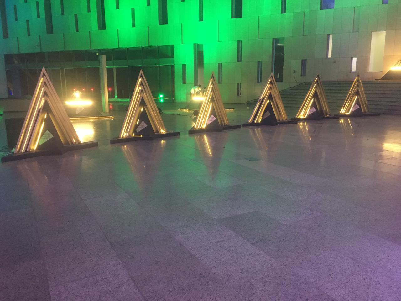 ديكورات حفل افتتاح المتحف