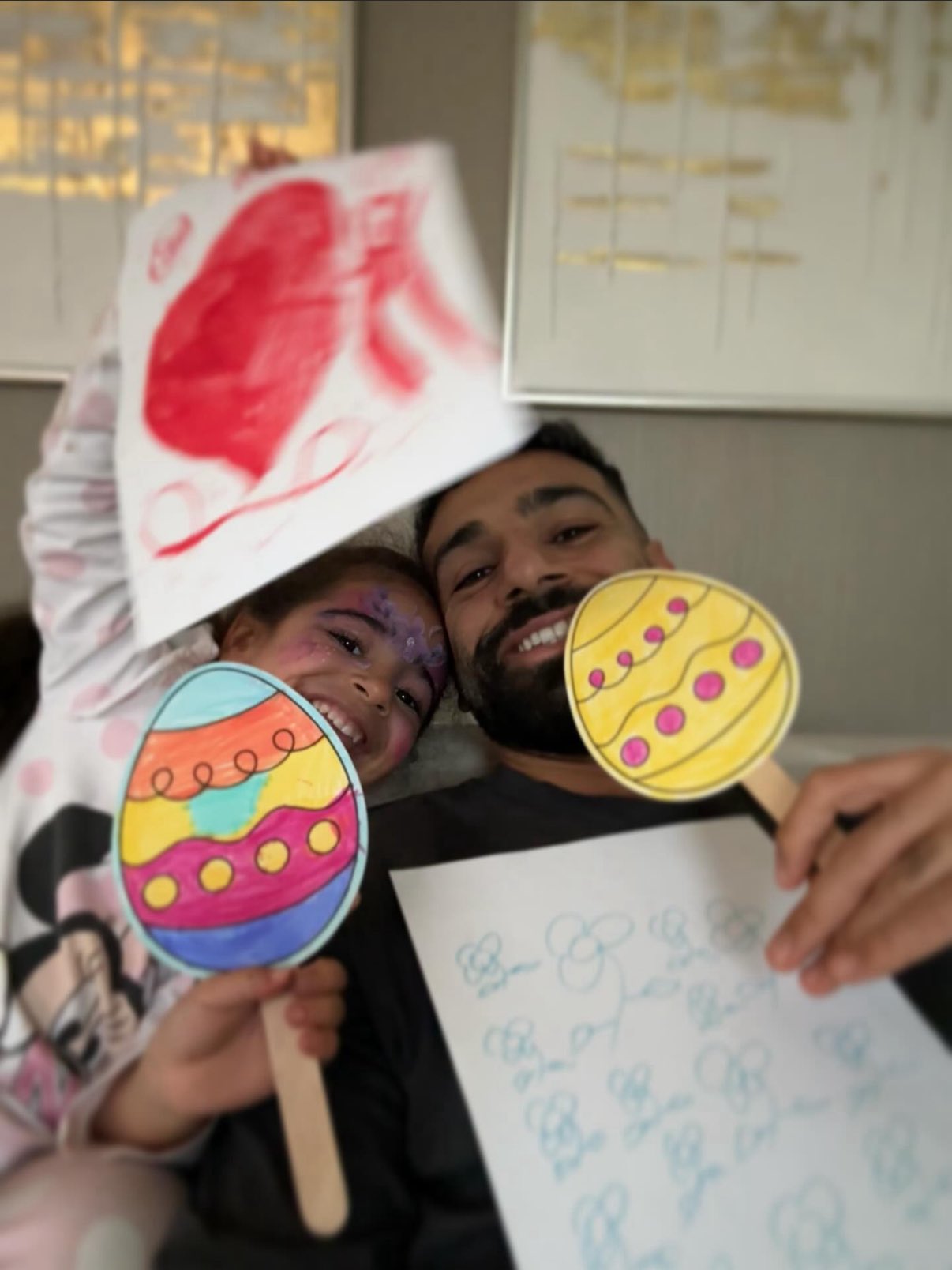 محمد صلاح وابنته كيان