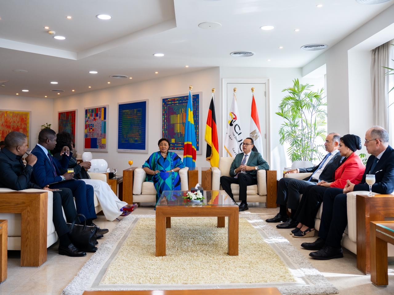 السيدة الأولى لجمهورية الكونغو الديمقراطية تزور الجامعة الألمانية بالقاهرة (3)