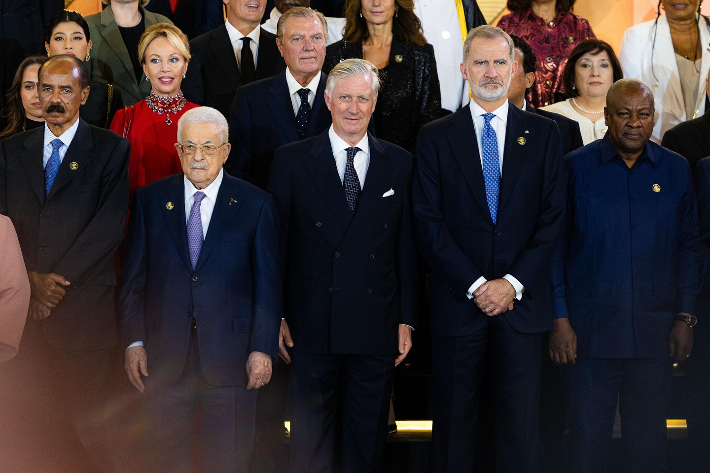 ملكا إسبانيا وبلجيكا في الصورة التذكارية لحفل افتتاح المتحف المصري الكبير ملكا إسبانيا وبلجيكا في الصورة التذكارية لحفل افتتاح المتحف المصري الكبير