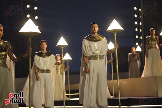 جانب من عروض احتفالية افتتاح المتحف الكبير (4)