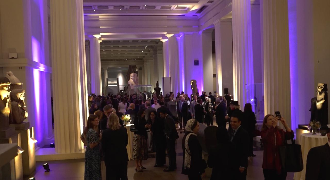 الحفل فى المتحف البريطانى