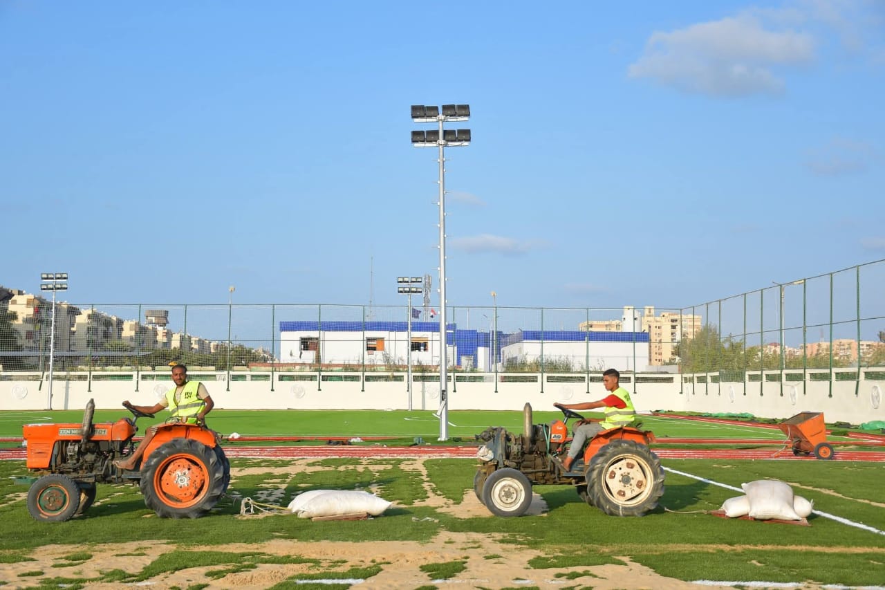 إصلاحات في ملعب السد متولي