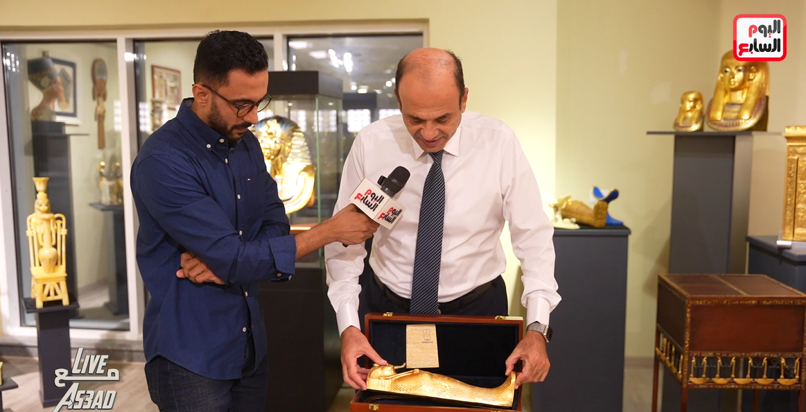 رئيس مجلس إدارة كنوز مصر والزميل محمد أسعد خلال اللقاء  (21)