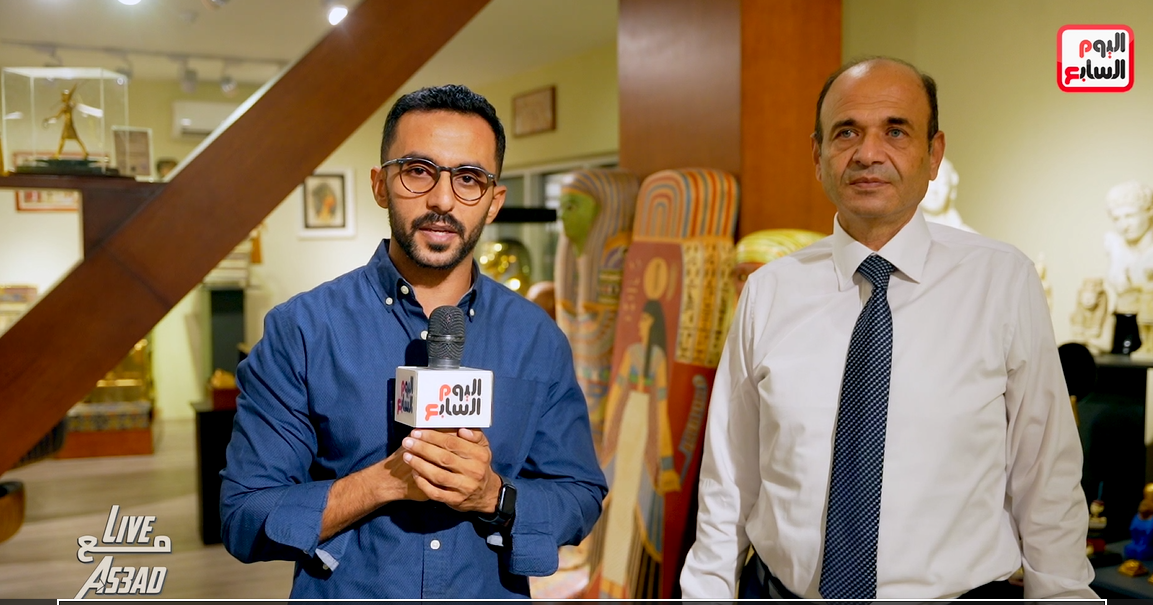 رئيس مجلس إدارة كنوز مصر والزميل محمد أسعد خلال اللقاء  (1)